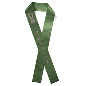 Custom 4" Badge Satin Sash - 65" Long - Sparkle