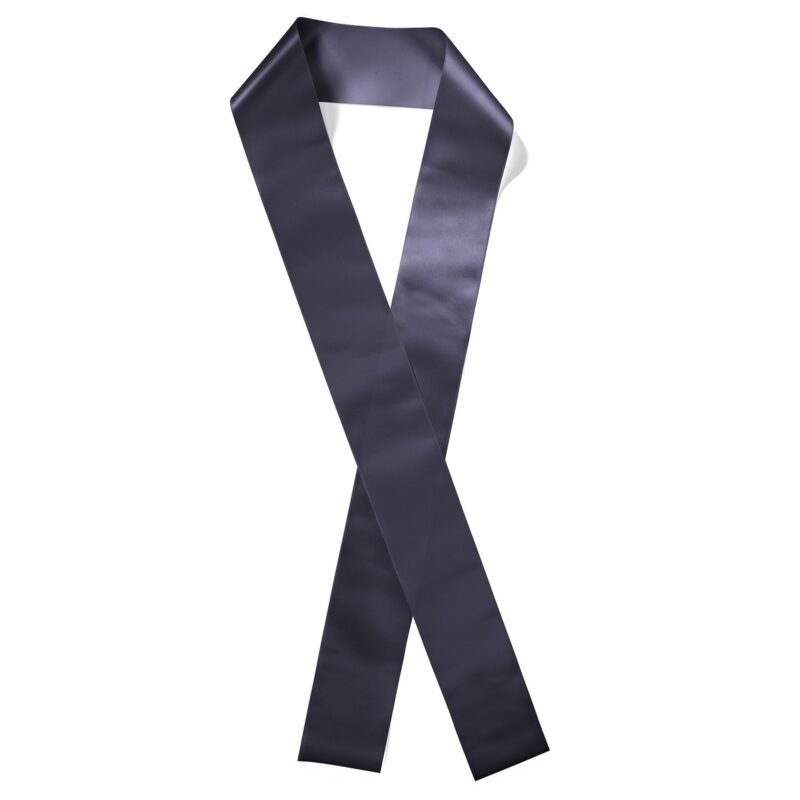 Custom 4" Badge Satin Sash - 65" Long - Sparkle - 7