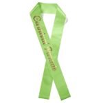 Custom 4" Badge Satin Sash - 83" Long - Brilliance