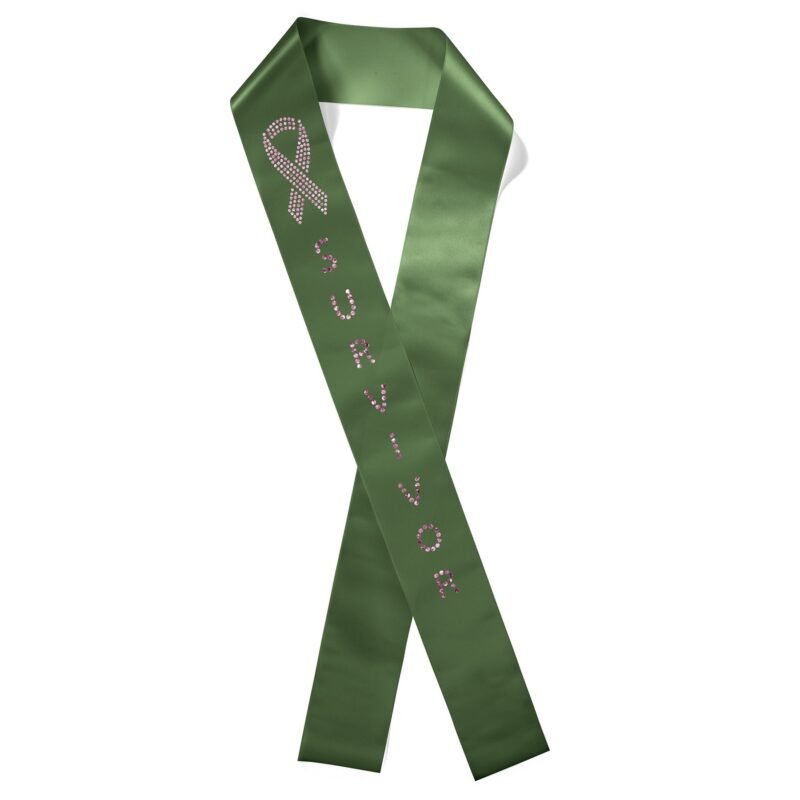 Custom 4" Badge Satin Sash - 83" Long - Sparkle - 2