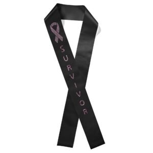 Custom 4" Badge Satin Sash - 83" Long - Sparkle