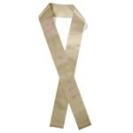 Custom 4" Badge Satin Sash - 83" Long - Sparkle - 8