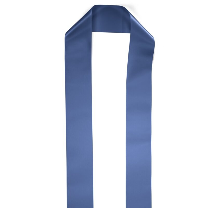 Custom 4" Badge Satin Stole - 60" Long - Brilliance - 1