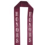 Custom 4" Badge Satin Stole - 60" Long - Brilliance - 2