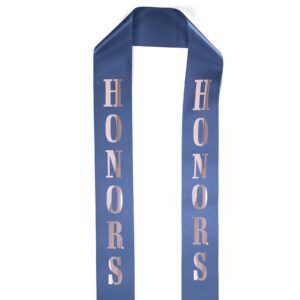 Custom 4" Badge Satin Stole - 60" Long - Brilliance