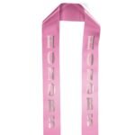 Custom 4" Badge Satin Stole - 60" Long - Brilliance - 4
