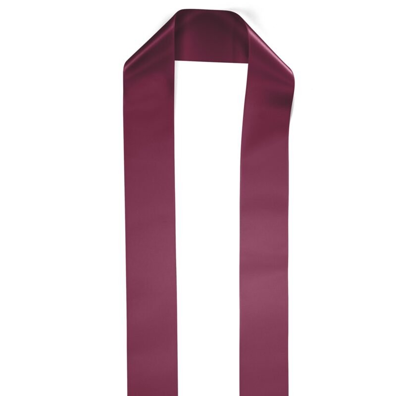 Custom 4" Badge Satin Stole - 60" Long - Sparkle - 3