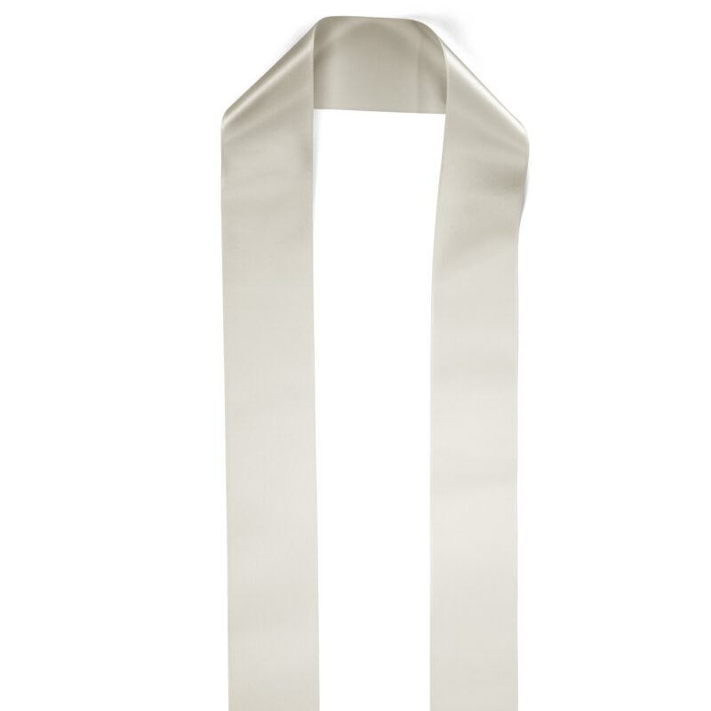 Custom 4" Badge Satin Stole - 60" Long - Sparkle - 7