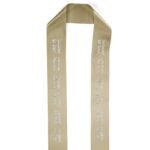 Custom 4" Badge Satin Stole - 60" Long - Sparkle - 8