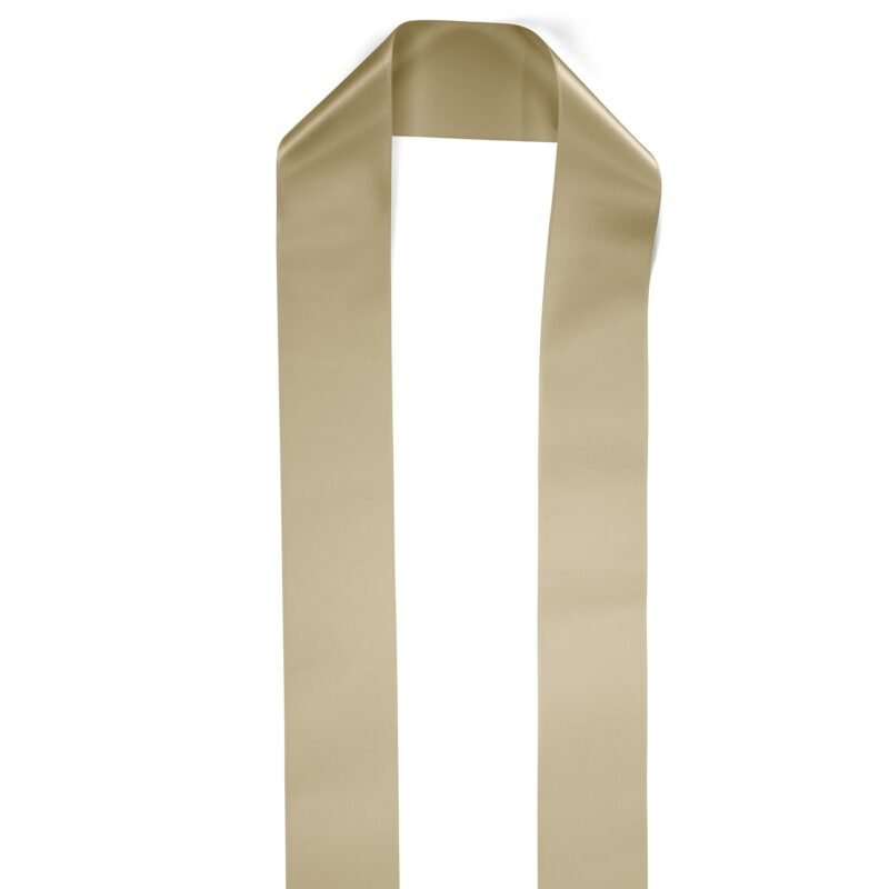Custom 4" Badge Satin Stole - 60" Long - Sparkle - 9