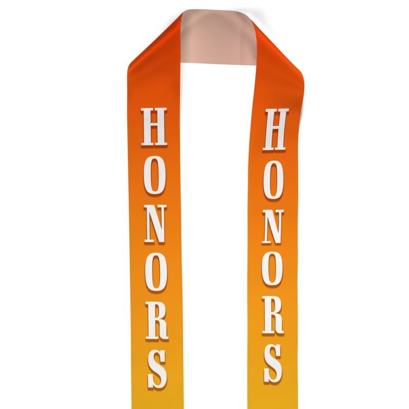 Custom 4" Badge Satin Stole - 60" Long - Sublimation - 3