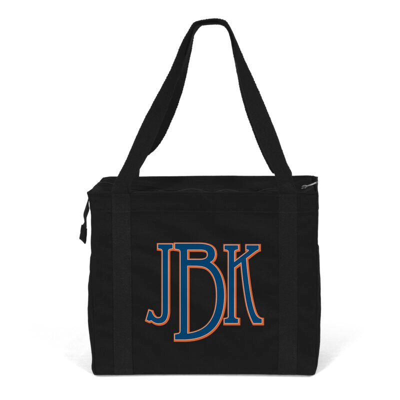 Custom Jeremy™ Deluxe Canvas Zipper-Close Tote - ColorVista (18" x 8" x 15") - 2