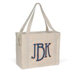 Custom Jeremy™ Deluxe Canvas Zipper-Close Tote - ColorVista (18" x 8" x 15") - 8