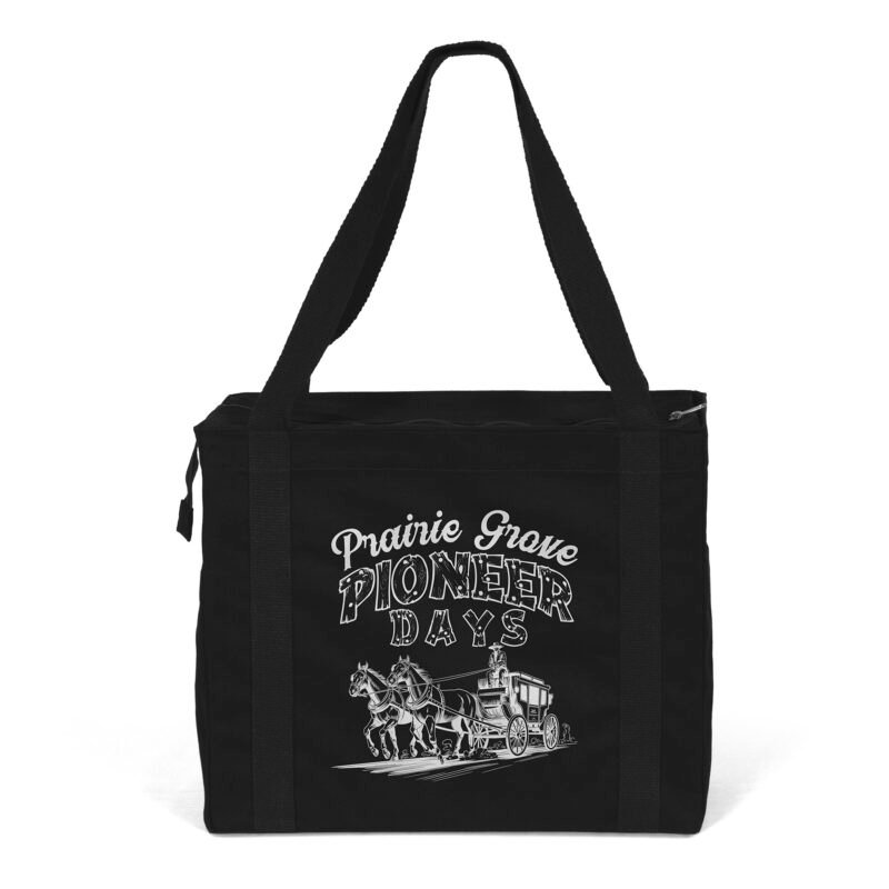 Custom Jeremy™ Deluxe Canvas Zipper-Close Tote - Screen Print (18" x 8" x 15") - 2