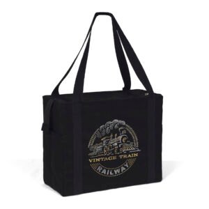 Custom Jeremy™ Deluxe Canvas Zipper-Close Tote - Sparkle (18" x 8" x 15")