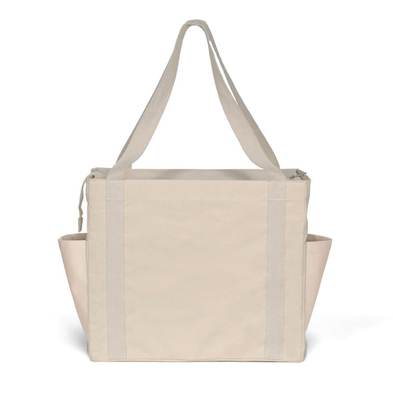 Custom Jeremy™ Deluxe Canvas Zipper-Close Tote - Sparkle (18" x 8" x 15") - 9