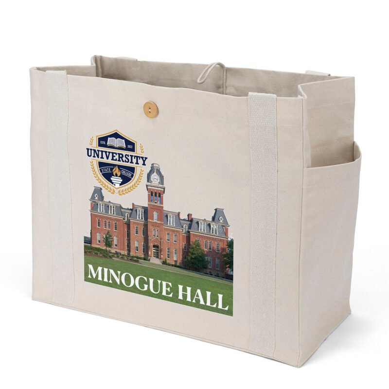 Custom Sandford™ Deluxe Canvas Tote - ColorVista (18" x 8" x 15") - 4