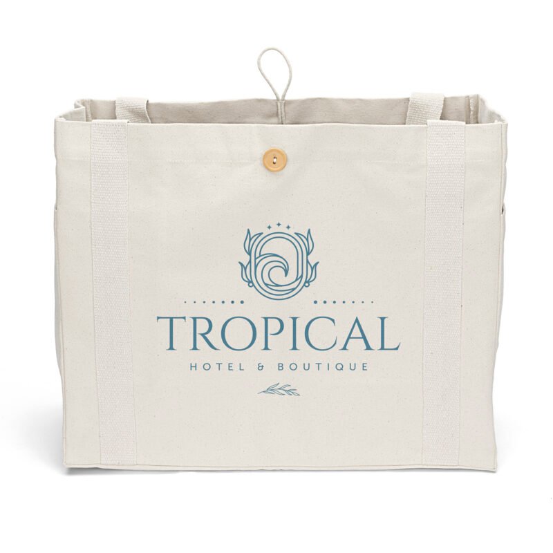 Custom Sandford™ Deluxe Canvas Tote - Screen Print (18" x 8" x 15") - 2