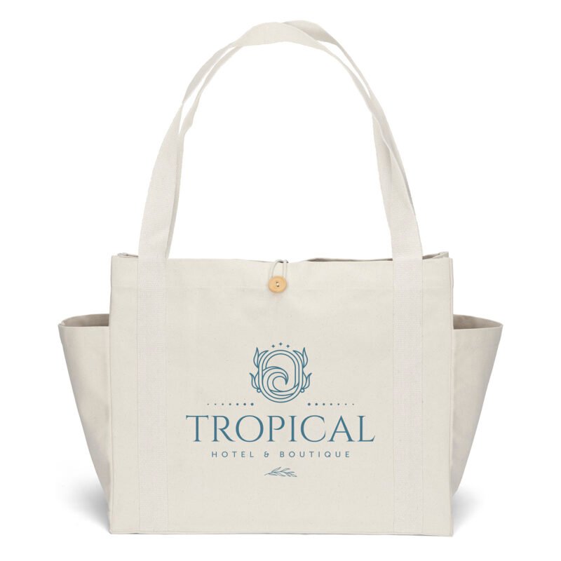 Sandford™-Deluxe-Canvas-Tote-Screen-Print-18-x-8-x-15-SS80COT1815 Custom Sandford™ Deluxe Canvas Tote - Screen Print (18" x 8" x 15")