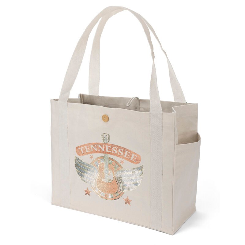 Custom Sandford™ Deluxe Canvas Tote - Sparkle (18" x 8" x 15") - 2