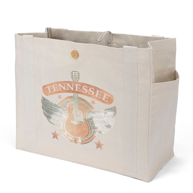 Custom Sandford™ Deluxe Canvas Tote - Sparkle (18" x 8" x 15") - 4