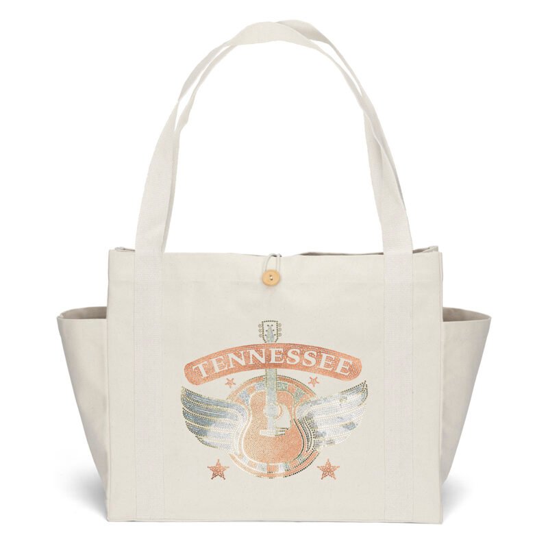 Sandford™-Deluxe-Canvas-Tote-Sparkle-18-x-8-x-15-SP80COT1815 Custom Sandford™ Deluxe Canvas Tote - Sparkle (18" x 8" x 15")